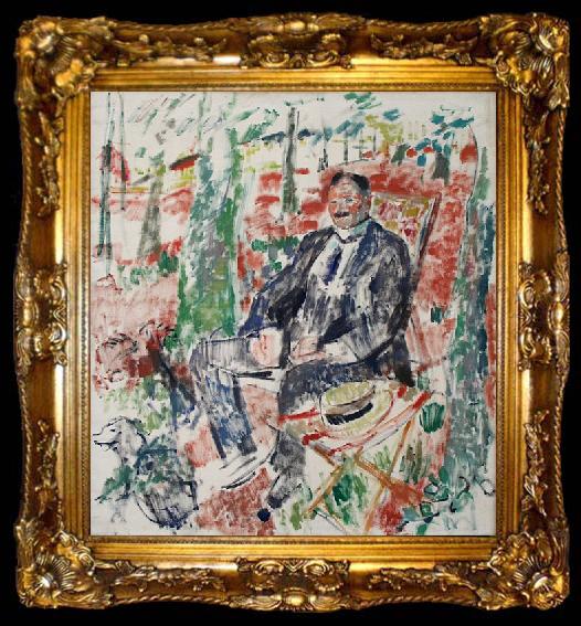 framed  Rik Wouters Man with Straw Hat., ta009-2